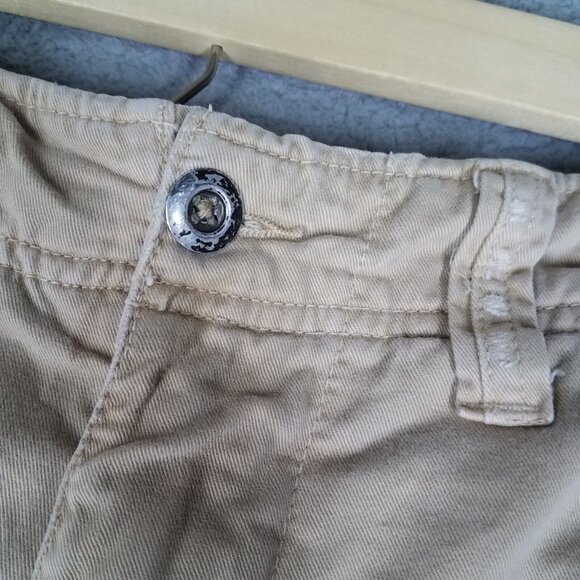 American Eagle Cargo Shorts Men's 33 Heavy Baggy Y2K 12" Khaki Casual Outdoors - Picture 3 of 11